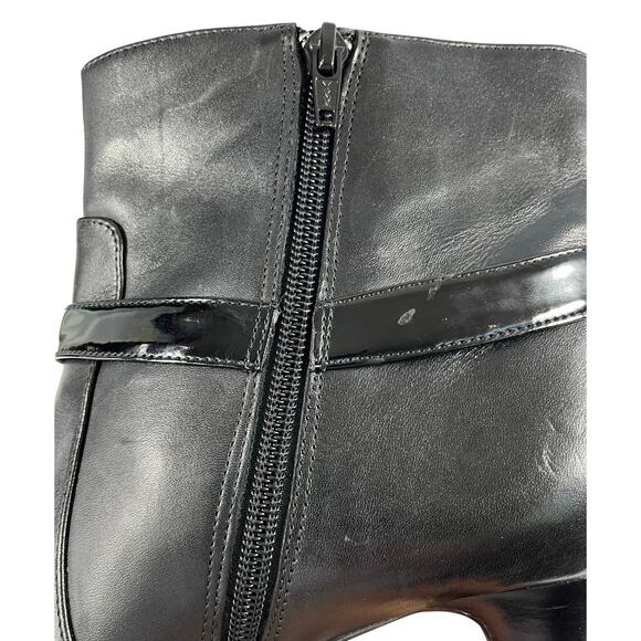 Ralph Lauren Lauren Women's Leather Saida Boot Black - Picture 8 of 10